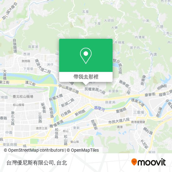 台灣優尼斯有限公司地圖