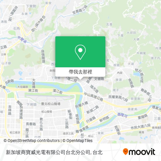 新加坡商寶威光電有限公司台北分公司地圖