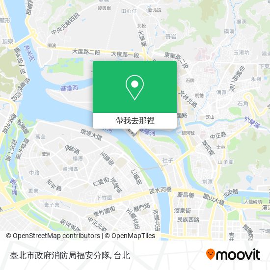 臺北市政府消防局福安分隊地圖