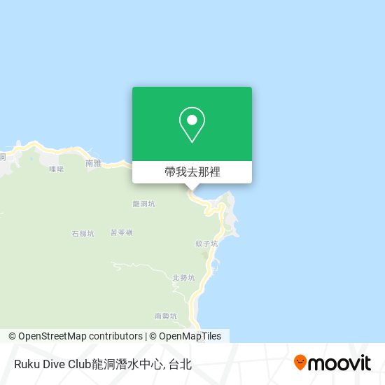 Ruku Dive Club龍洞潛水中心地圖