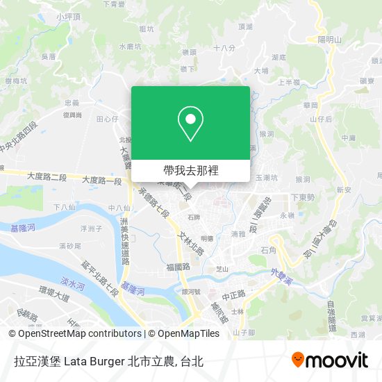 拉亞漢堡 Lata Burger 北市立農地圖