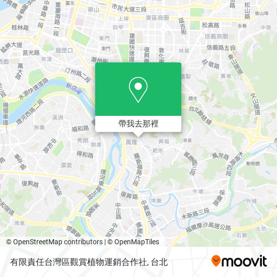 有限責任台灣區觀賞植物運銷合作社地圖