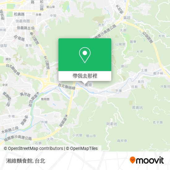 湘維麵食館地圖