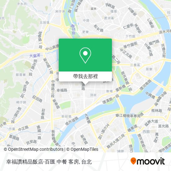 幸福讚精品飯店-百匯 中餐 客房地圖