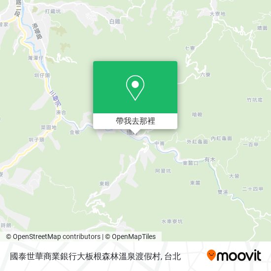 國泰世華商業銀行大板根森林溫泉渡假村地圖