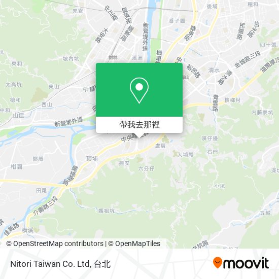 Nitori Taiwan Co. Ltd地圖