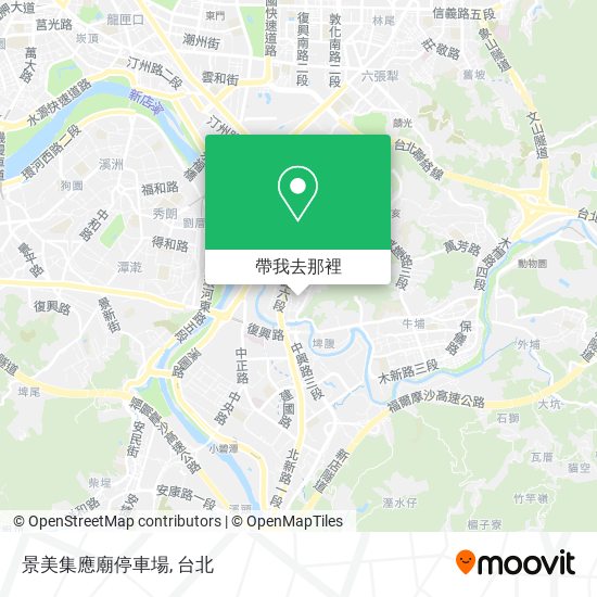 景美集應廟停車場地圖