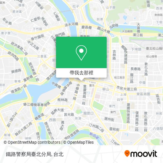 鐵路警察局臺北分局地圖