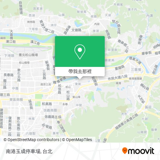 南港玉成停車場地圖