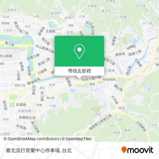 臺北流行音樂中心停車場地圖