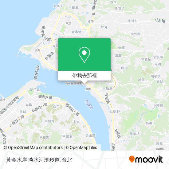 黃金水岸 淡水河濱步道地圖