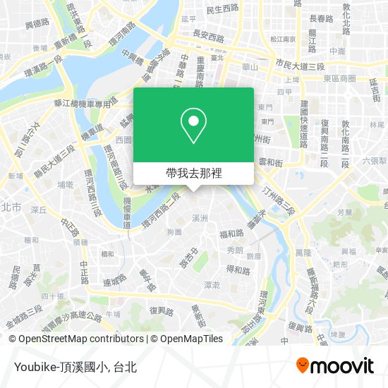 Youbike-頂溪國小地圖