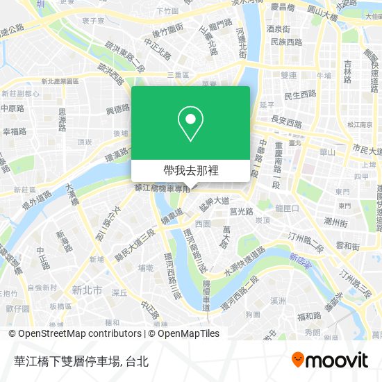 華江橋下雙層停車場地圖