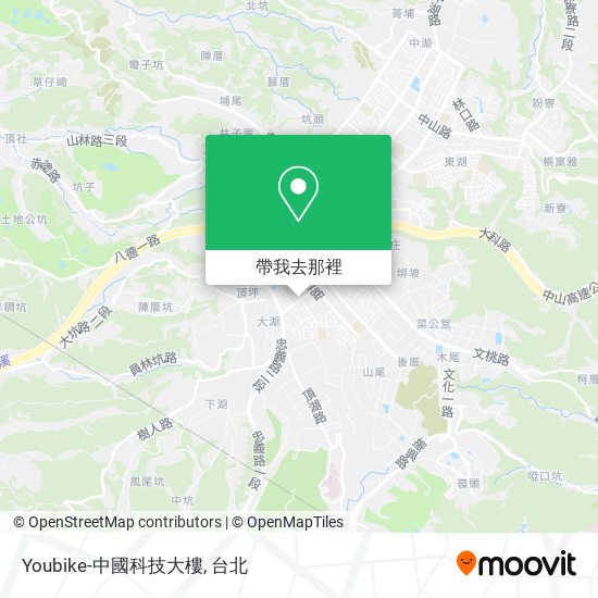 Youbike-中國科技大樓地圖