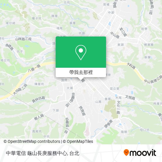 中華電信 龜山長庚服務中心地圖