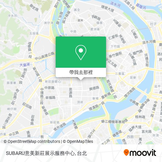 SUBARU意美新莊展示服務中心地圖