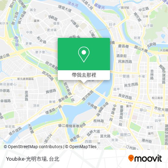 Youbike-光明市場地圖