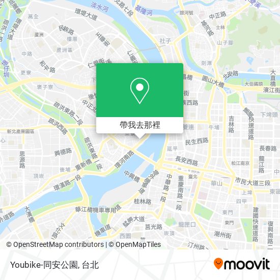 Youbike-同安公園地圖