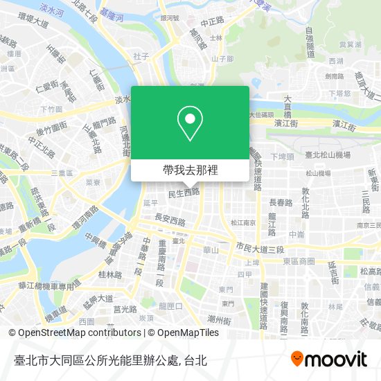 臺北市大同區公所光能里辦公處地圖