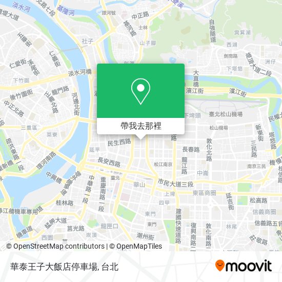 華泰王子大飯店停車場地圖