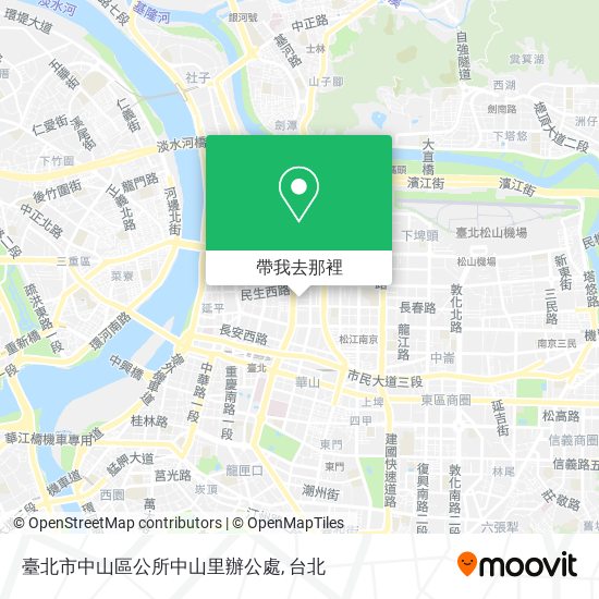 臺北市中山區公所中山里辦公處地圖