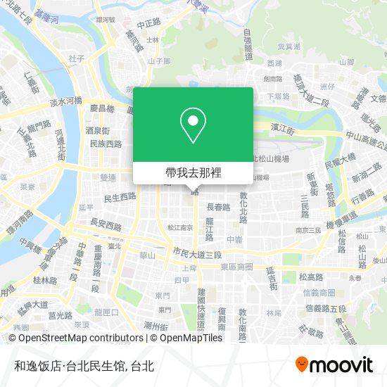 和逸饭店‧台北民生馆地圖