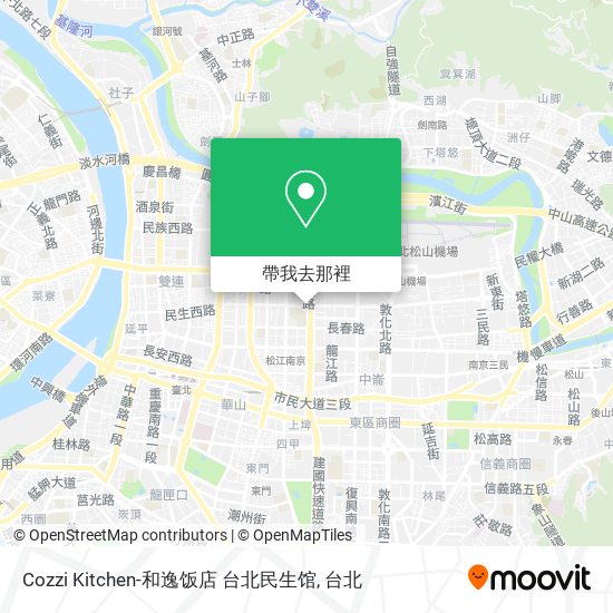 Cozzi Kitchen-和逸饭店 台北民生馆地圖