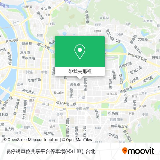 易停網車位共享平台停車場(松山區)地圖