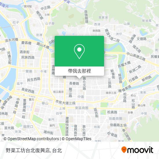 野菜工坊台北復興店地圖