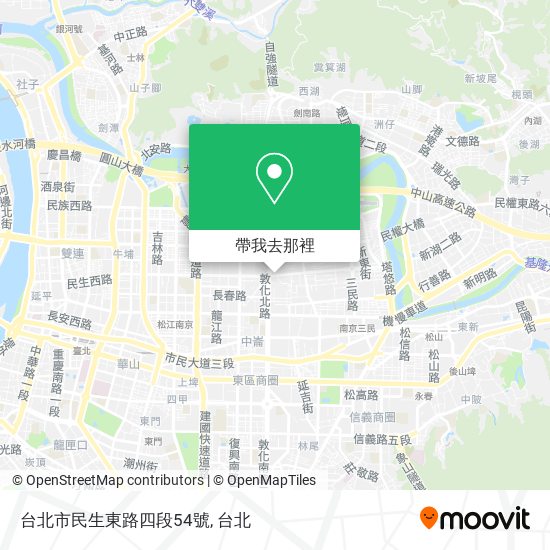 台北市民生東路四段54號地圖
