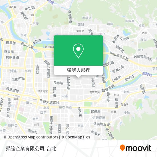 昇詮企業有限公司地圖