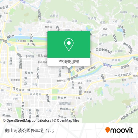 觀山河濱公園停車場地圖