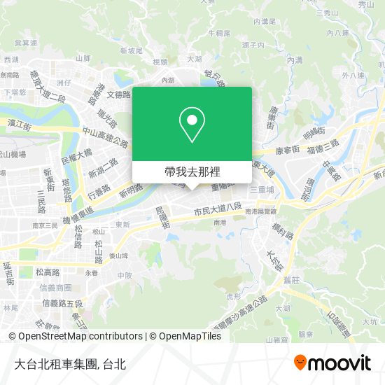 大台北租車集團地圖