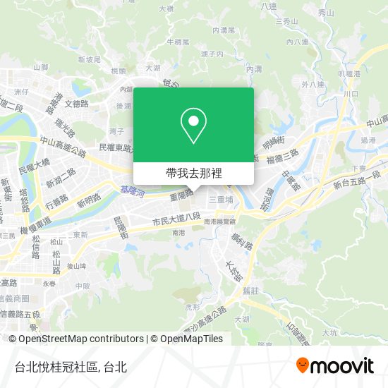 台北悅桂冠社區地圖