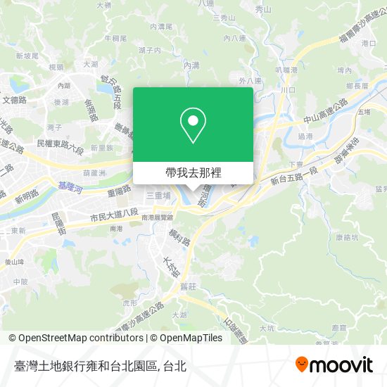 臺灣土地銀行雍和台北園區地圖
