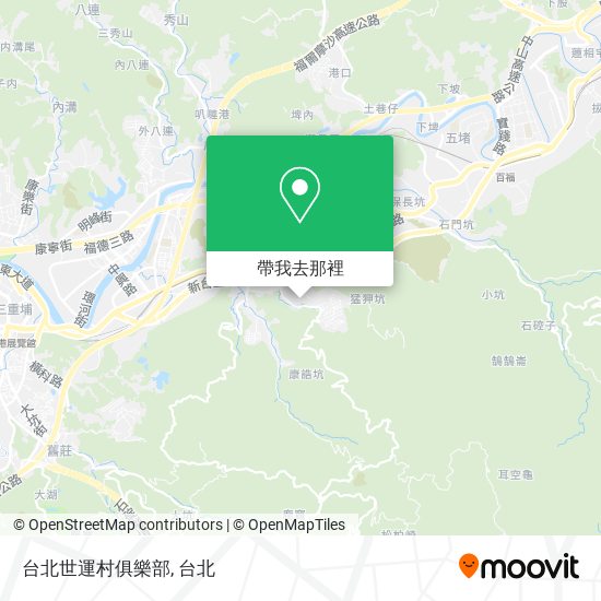 台北世運村俱樂部地圖