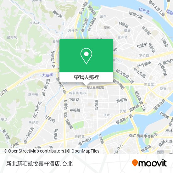 新北新莊凱悅嘉軒酒店地圖