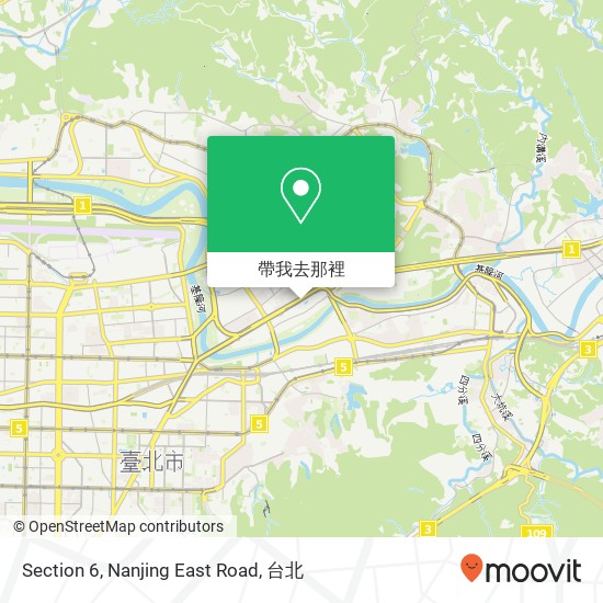 Section 6, Nanjing East Road地圖