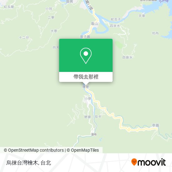 烏徠台灣檜木地圖