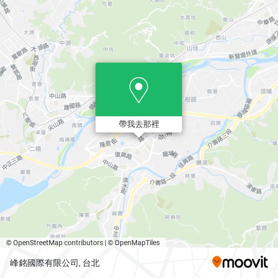 峰銘國際有限公司地圖
