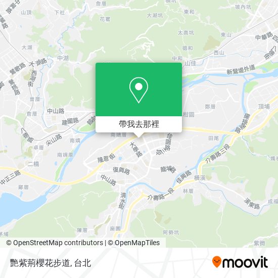 艷紫荊櫻花步道地圖