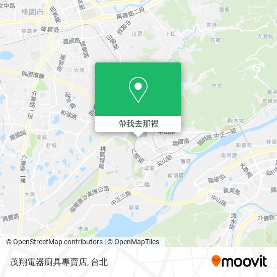 茂翔電器廚具專賣店地圖