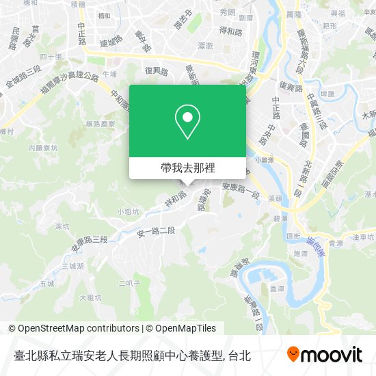 臺北縣私立瑞安老人長期照顧中心養護型地圖
