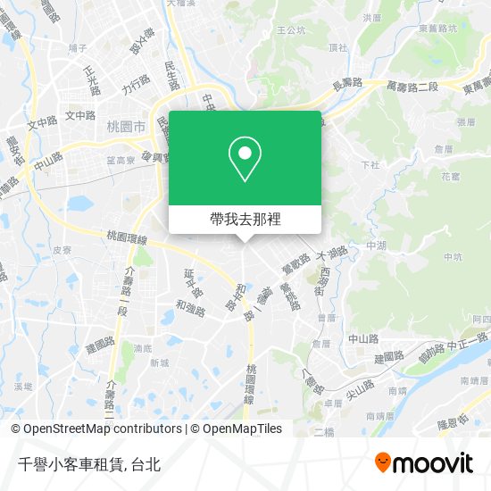 千譽小客車租賃地圖