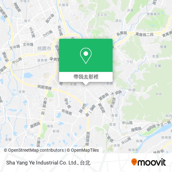 Sha Yang Ye Industrial Co. Ltd.地圖
