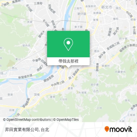 昇田實業有限公司地圖