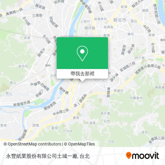 永豐紙業股份有限公司土城一廠地圖