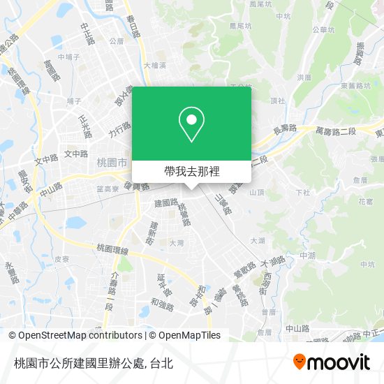 桃園市公所建國里辦公處地圖