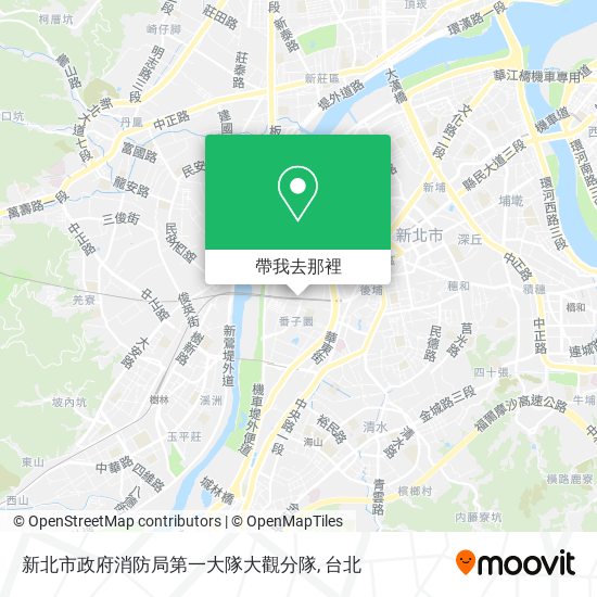 新北市政府消防局第一大隊大觀分隊地圖