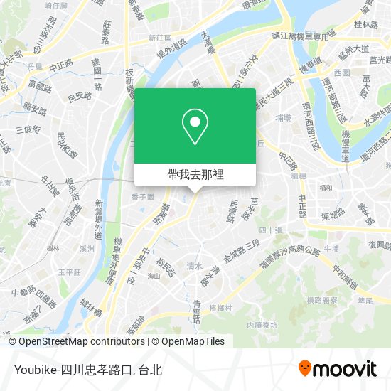 Youbike-四川忠孝路口地圖